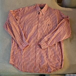 Polo Ralph Lauren Red and White Striped Shirt